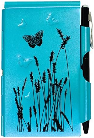 Wellspring Flip Note, Natural Elements Blue Butterfly (FlipNote-BlueButterfly)