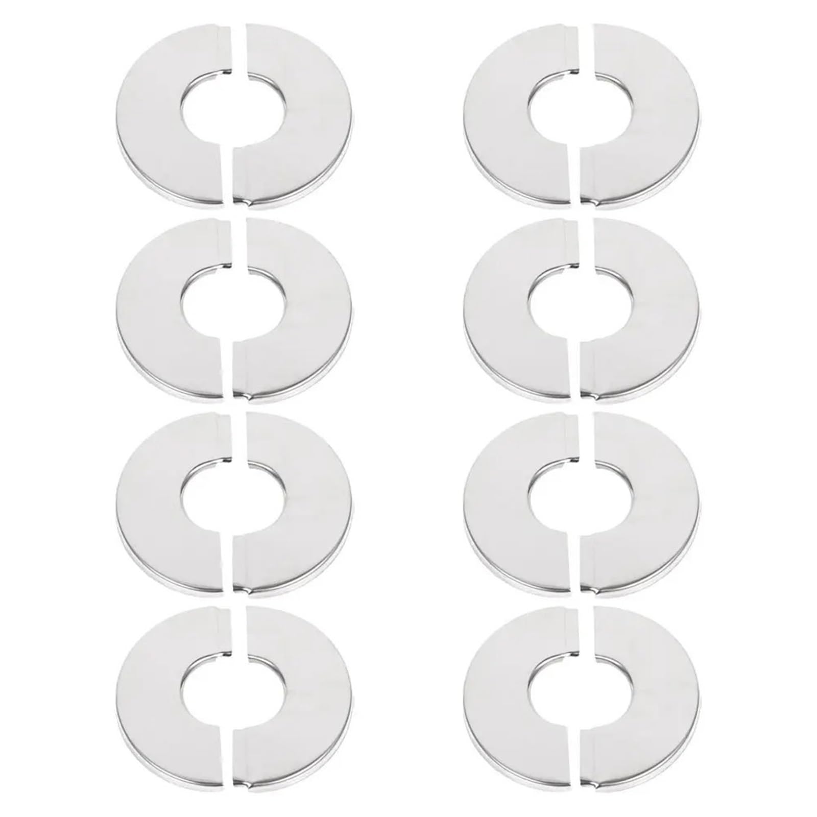 Dasjkdi One Color 16Pcs 24Mm Stainless Covers For Pipes Round Wall Flange Plates Plumbing Cover For Wall Holes