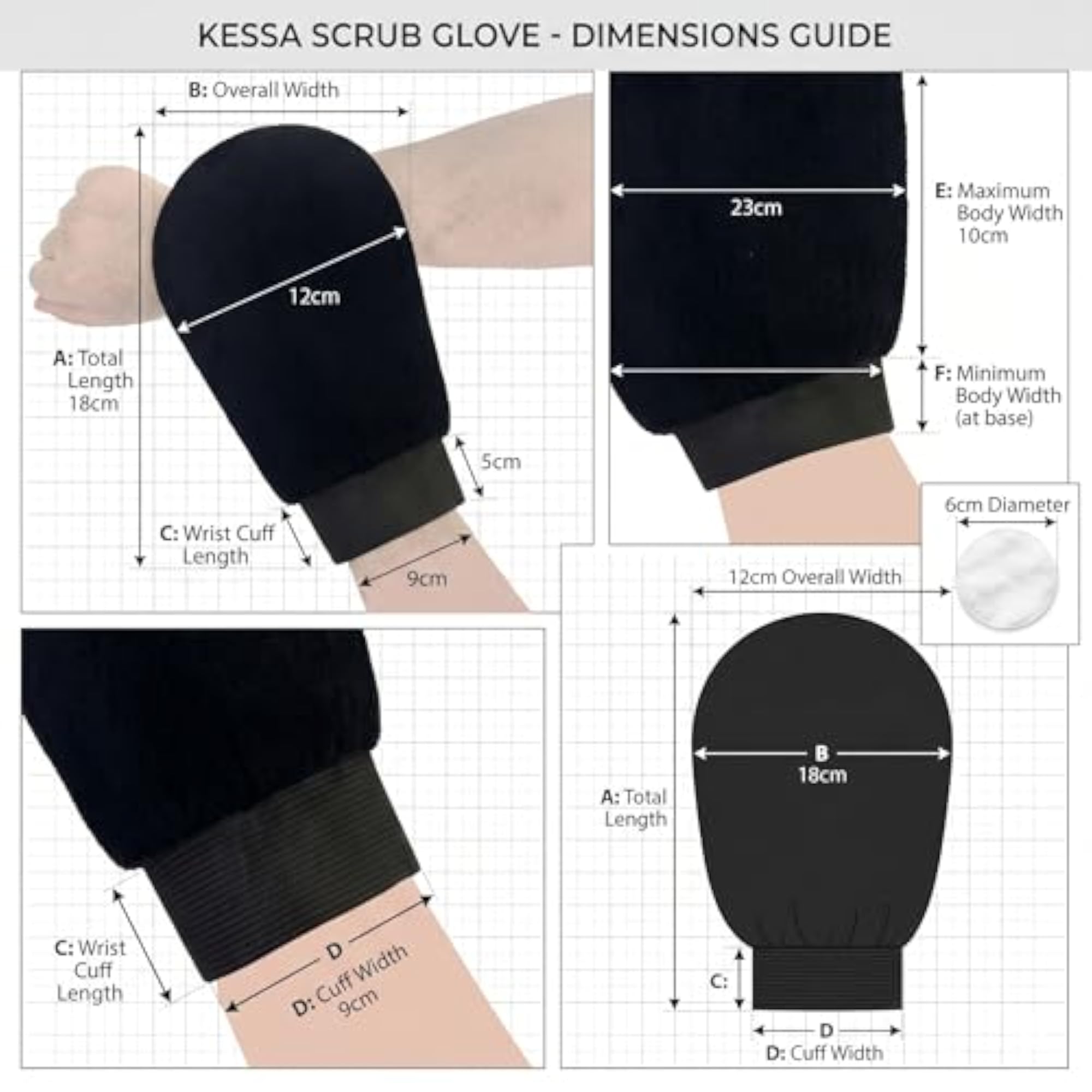 Moroccan Hammam Body Exfoliating Glove