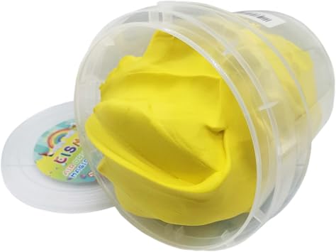 Air Dry Modeling Clay 10.5oz Ultralight Soft Magic Clay DIY Moulding Fabric Primary Colors Adult Kids Art Craft Kit Yellow