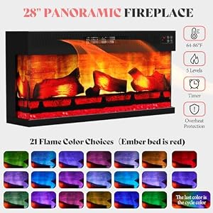 AMERLIFE 60" Electric Fireplace with Mantel, Farmhouse 3-Sided Fireplace TV Stand for TVs up to 65 Inch, Entertainment Center with Adjustable Shelves & LED Light, Distressed White AMERLIFE 60 Electric Fireplace with Mantel Farmhouse 3 Sided Fireplace TV Stand for TVs up to 65 Inch Entertainment Center with Adjustable Shelves LED Light Distressed White