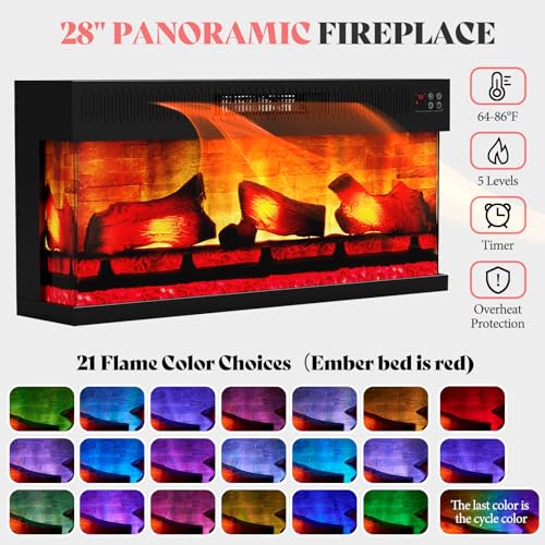 AMERLIFE-60-Electric-Fireplace-with-Mantel-Farmhouse-3-Sided-Fireplace-TV-Stand-for-TVs-up-to-65-Inch-Entertainment-Center-with-Adjustable-Shelves-LED-Light-Distressed-White AMERLIFE 60 Electric Fireplace with Mantel Farmhouse 3 Sided Fireplace TV Stand for TVs up to 65 Inch Entertainment Center with Adjustable Shelves LED Light Distressed White