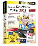 Das große Druckerei Paket 2023 - Einladungen, Glückwunsch Karten, Etiketten, CD-DVD Labels, Visitenkarten für Windows 11, 10, 8.1, 7