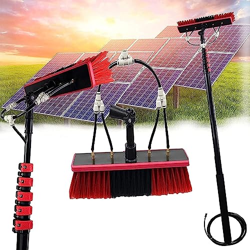 Cepillo telescópico extensible para limpieza segura de ventanales e invernaderos 4