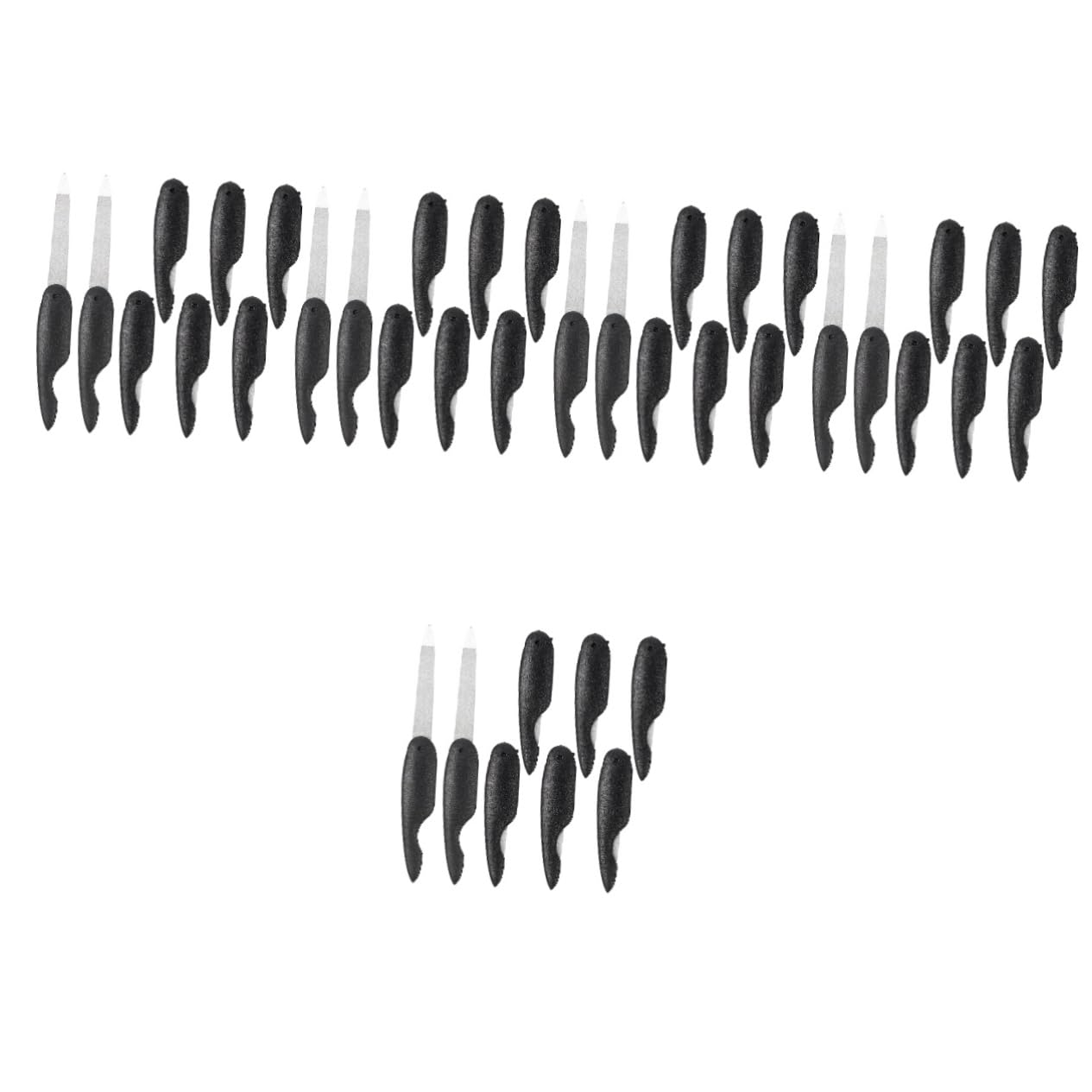 WOONEKY 40 Pz lima per unghie pieghevole lima per unghie tascabile piccole lime per unghie tagliaunghie unghia piccola lime per unghie alla rinfusa lime per tagliare le unghie AbS Black