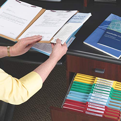 Smead Pressboard Classification File Folder With Safeshield Fasteners, 2 Pocket Dividers, 2" Expansion, Legal Size, Yellow, 10 Per Box (19084) #TOP2