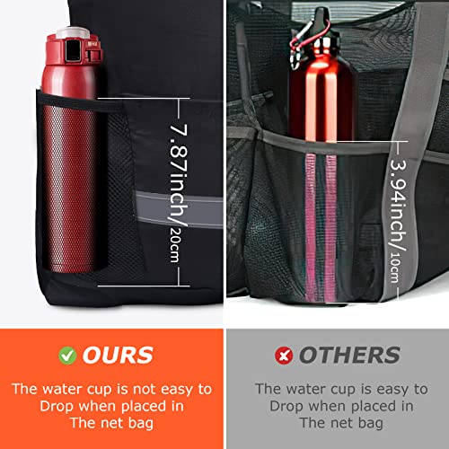 Auruza Drawstring Backpack Bag, Waterproof Black Draw String Back Sack With Zip Pocket Pe Gym Cinch Tote Basketball Soccer String Bags Sackpack Bulk Swim Bag For Men Women #TOP2