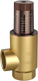 DN32 All-Copper Pressure Differential Bypass Valve - Visual Adjustment Dial for Air Conditioning and Heat Pump Systems with Precise Flow Control(DN32 0.5-3 bar)
