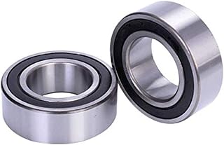3304-2RS Double Row Angular Contact Ball Bearing 20mmx52mmx22.2mm Sealed Chrome Steel Bearings 2Pcs