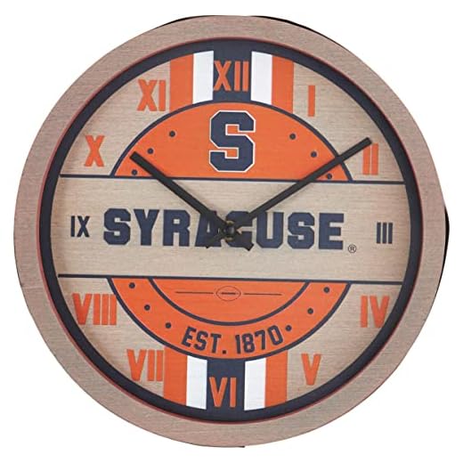 FOCO NCAA Unisex-Adult NCAA Wooden Barrel Wall Clock