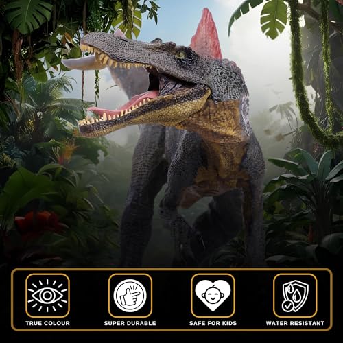 Image of Spinosaurus Toy Dinosaur Action Figure, Realistic Spinosourus Dinosaurs Toys for Kids, Spinosaurus Dinosaur Toy for Play and Display, Jurassic Dino Toys for Boys & Girls (Spinosaurus)