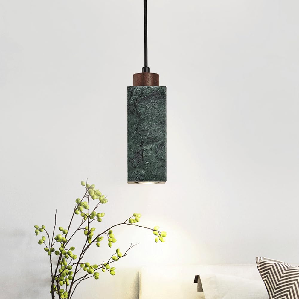 Lámparas Colgantes japonesas Lámpara Colgante de mármol Lámpara de Estilo Natural Cubierta de Madera Accesorios de iluminación de Techo para Restaurante Interior Cafetería Apartamento