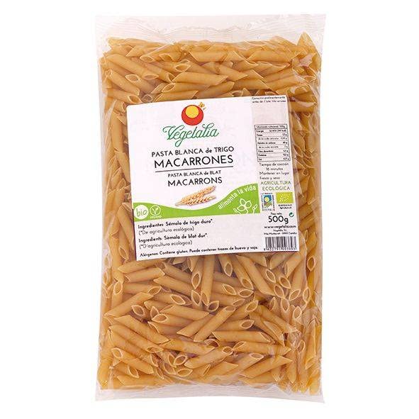 Macarrones Pasta Blanca Bio Vegetalia
