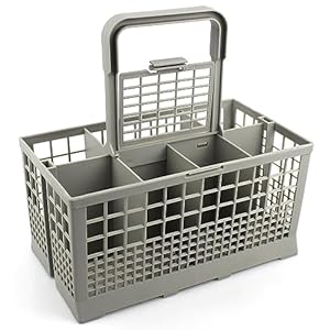 Premium Universal Besteckkorb Spülmaschinenkorb passend für AEG, Bosch, Bauknecht, Gorenje, Miele, Neff, Privileg, Siemens, Whirlpool, Zanussi, uvm. Geschirrspüler | Maße: 24 x 14 x 24,5 cm | Zubehör