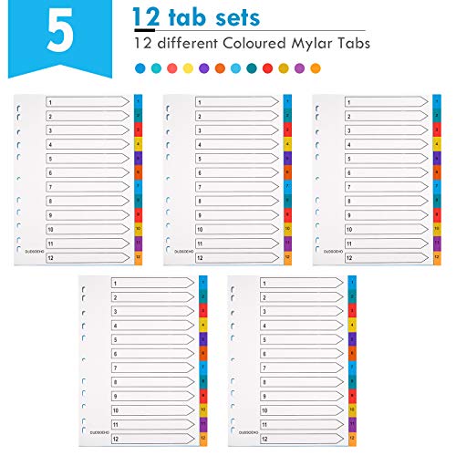 DUDSOEHO - Fogli divisori per raccoglitori formato...