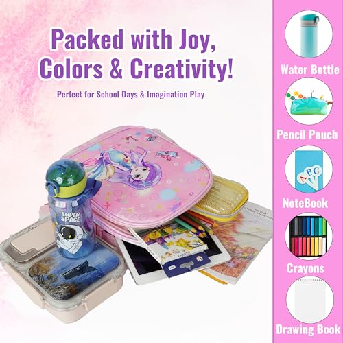 Image of Storite School Backpack for Kids Girls 8L|Stylish Durable Water-Resistant Backpack Shoulder School Bags for Girls Kids Birthday Gift