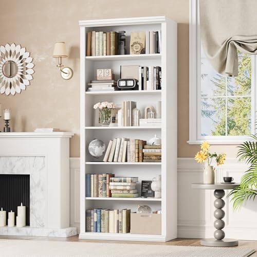 Rresyet 28" Tall 6-Tier Bookcase & Bookshelves