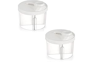 Accmor Baby Formula Dispenser On The Go, 2 Pack White