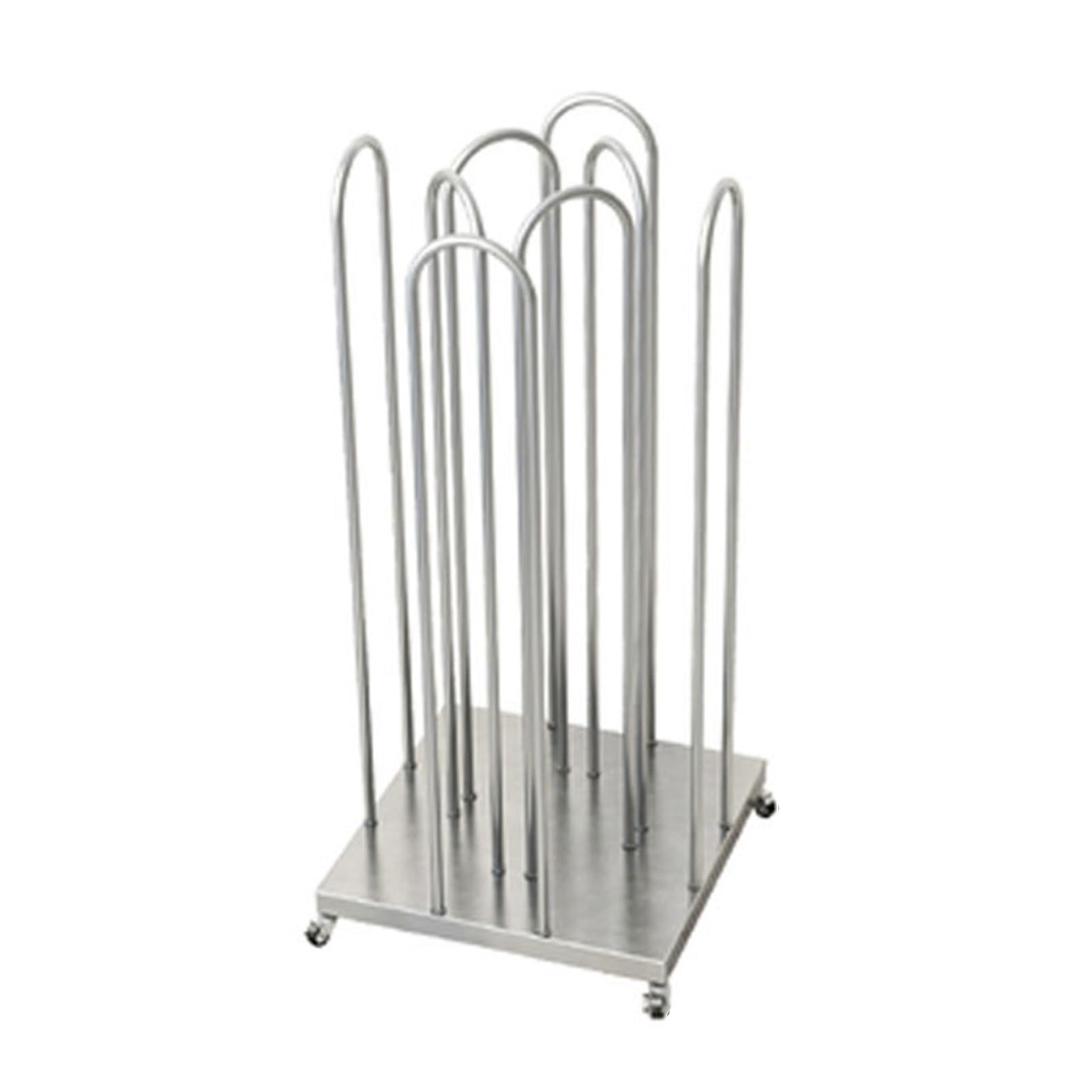 Soporte ajustable con ruedas giratorias para tienda y lavandería
