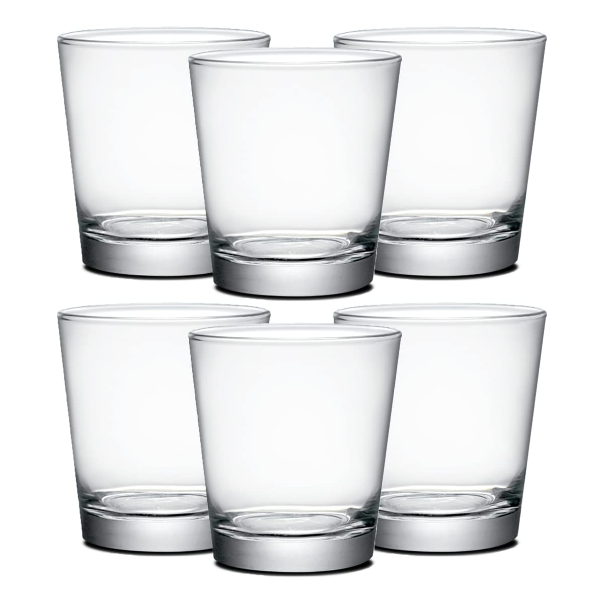 Paquete de 18 Vasos de chupito, Copa de degustación, Copas de Agua de Cristal, Capacidad 23.8 cl