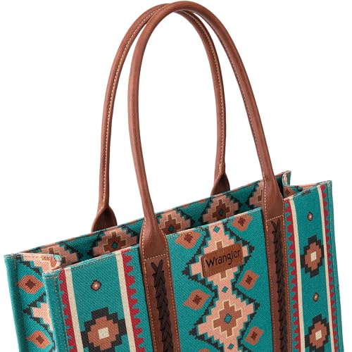Image of Wrangler Tote Bag for Women Western Purse and Aztec Satchel Handbag