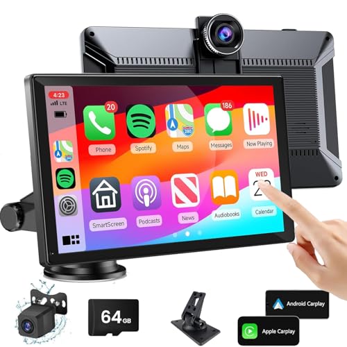 9" Wireless Carplay Screen for Car,Portable Apple Carplay & Android Auto