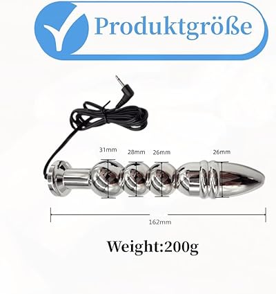 Tapón anal eléctrico para electroestimulación eléctrica, Electro Shock Anal Plug, juguetes sexuales para parejas de mujeres y hombres
