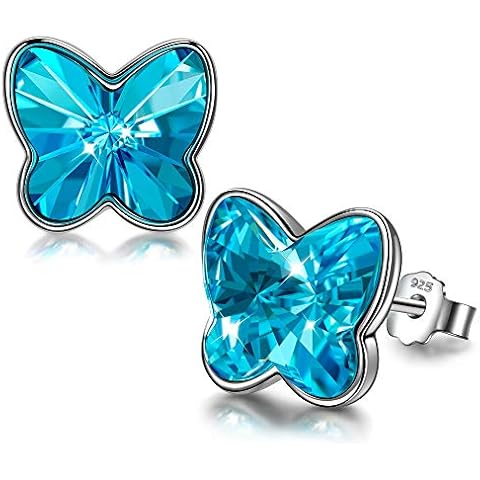 Pendientes Mujer Plata de Ley 925 con Cristal de Austria Cover