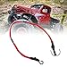 RC Car Traction Rope,1/10 1/8 RC Winch Rope Alloy Hooks Elastic RC Crawler Winch Strap for Roof Luggage 580mm (Red)
