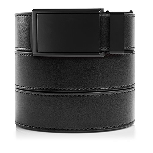 SlideBelts Herren Gürtel Classic Custom Fit - Schwarz - Einheitsgröße