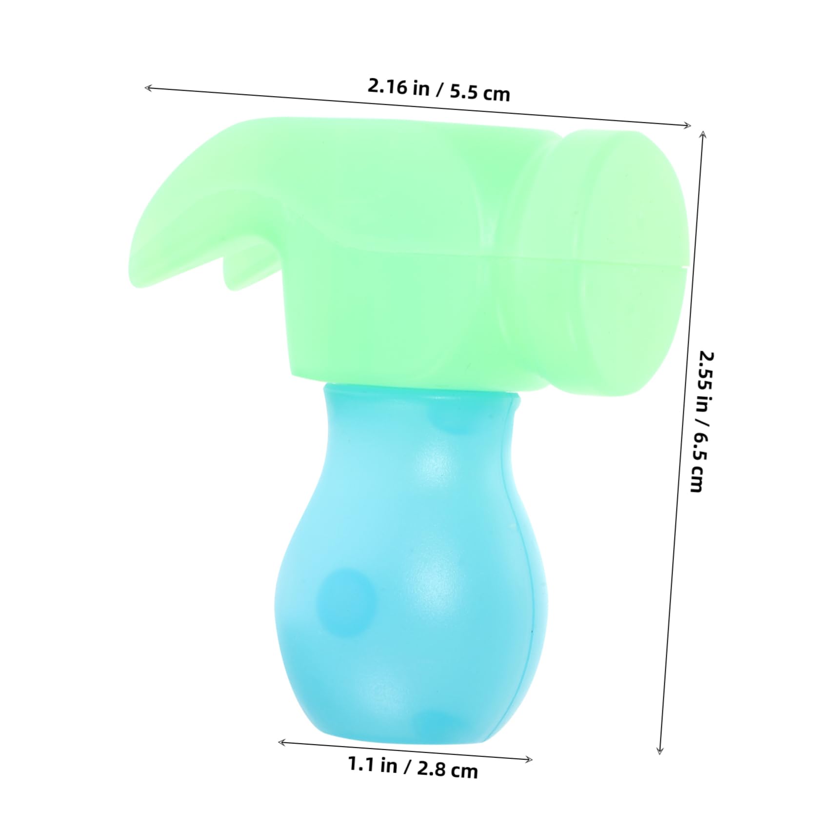 Hohopeti 20pcs 3D Luminous Radish Hammer Toy Gravity Carrot Hammer for Boys and Girls Sensory Stamping Game Safe Material Compact Massage Stick