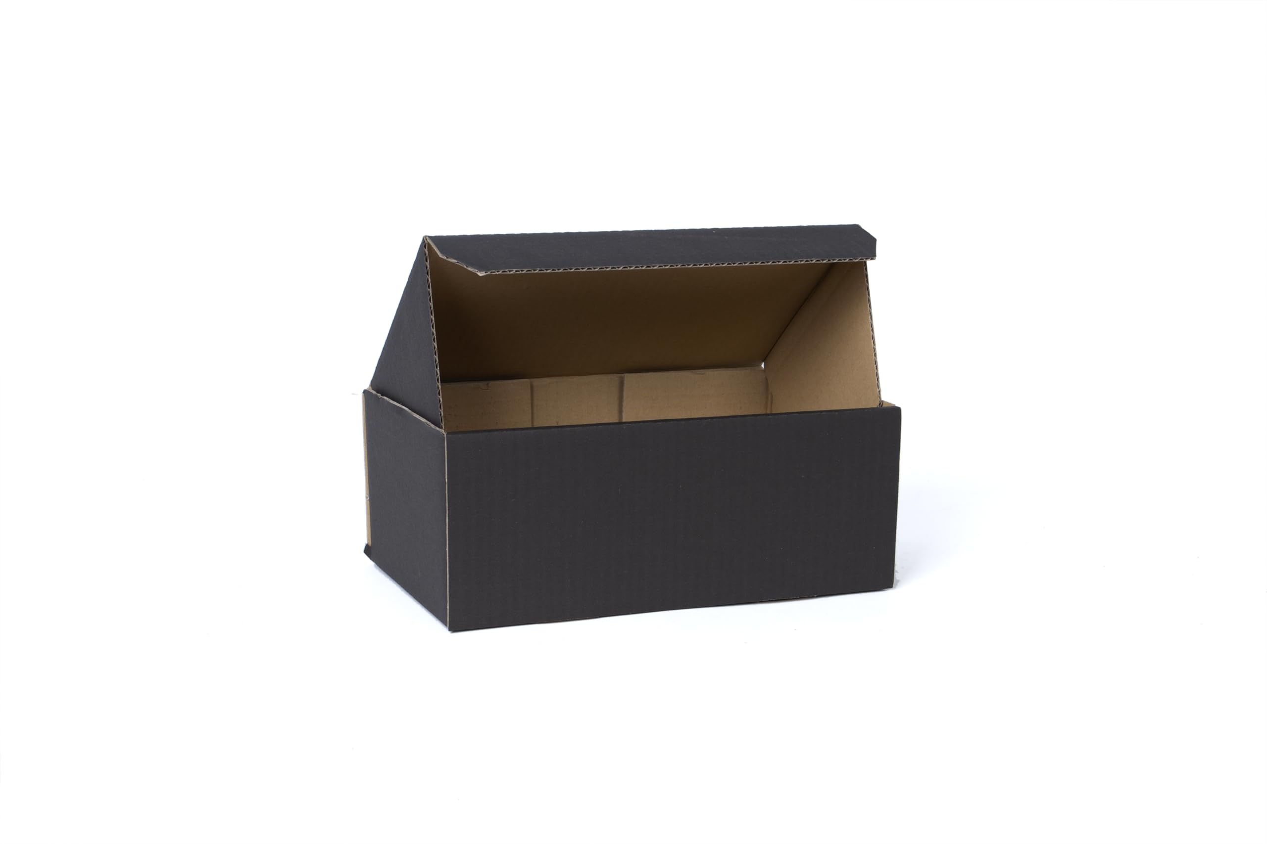 100 Stück Maxibriefkartons 250x150x100 mm Innenmaß Maxibrief Versand Post Faltschachtel 1-Wellig Fefco 426 Schwarz Postkarton Versandschachtel Paket Päckchen Versandkarton warensendung
