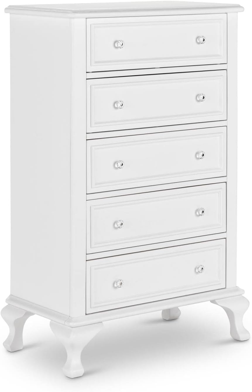 Picket House Furnishings Jenna 5 Piece Twin Kids Bedroom Set in White