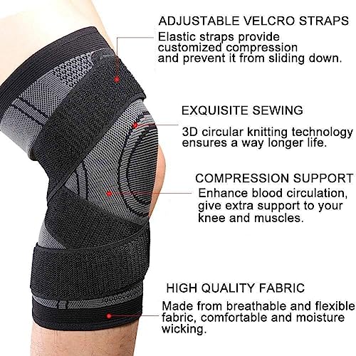 Image of Vitoki Knee Braces for Knee Pain,1 Pack Knee Compression Sleeve for Sports