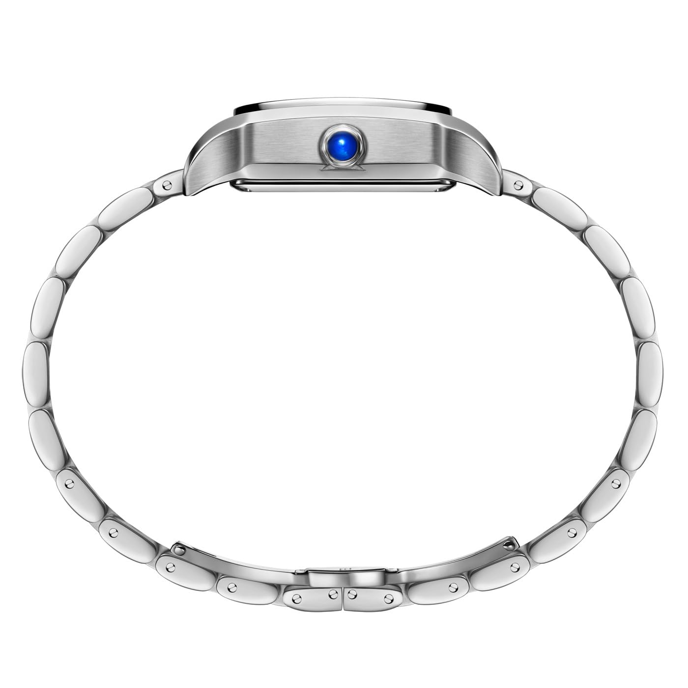 Uhr Damen Automatik, Watches for Women Rechteckiges mit Diamanten, Römisches Zifferblatt, Saphirkrone und 316L Edelstahlband - Armbanduhr Damen für Geschäfts und Lässige
