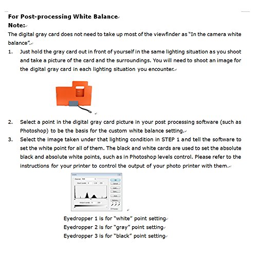 Jjc 10" X 8" Pvc White Balance Card Set For Achieving Perfect Color Balance In Your Photos - Including An 18% Neutral Grey Card, A White Card And A Black Card #TOP5