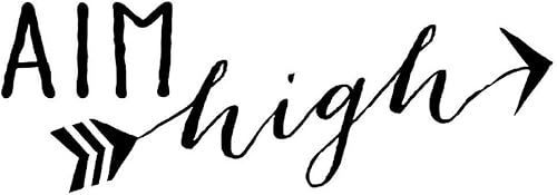 Wall Decor Plus More WDPM3722 - Calcomanía inspiradora para pared, con flecha, color negro, 33 x 11 pulgadas, 33 x 11 pulgadas, color negro