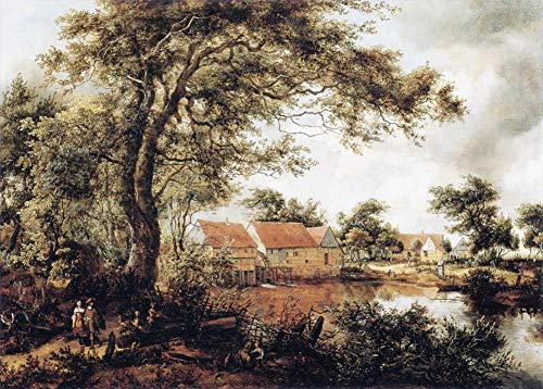 Paysage Meindert Hobbema pour remplacer les reproductions imprimées sans vie