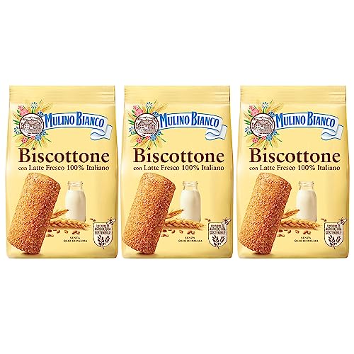 Biscottoni Mulino Bianco sono deliziosi e croccanti, biscotti italiani con latte fresco.