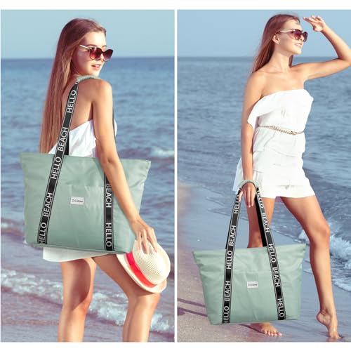 G4Free Beach Bag, Waterproof Beach Bags for Women, Personalized Strap Tote Bag for Women Birthday Gifts 7