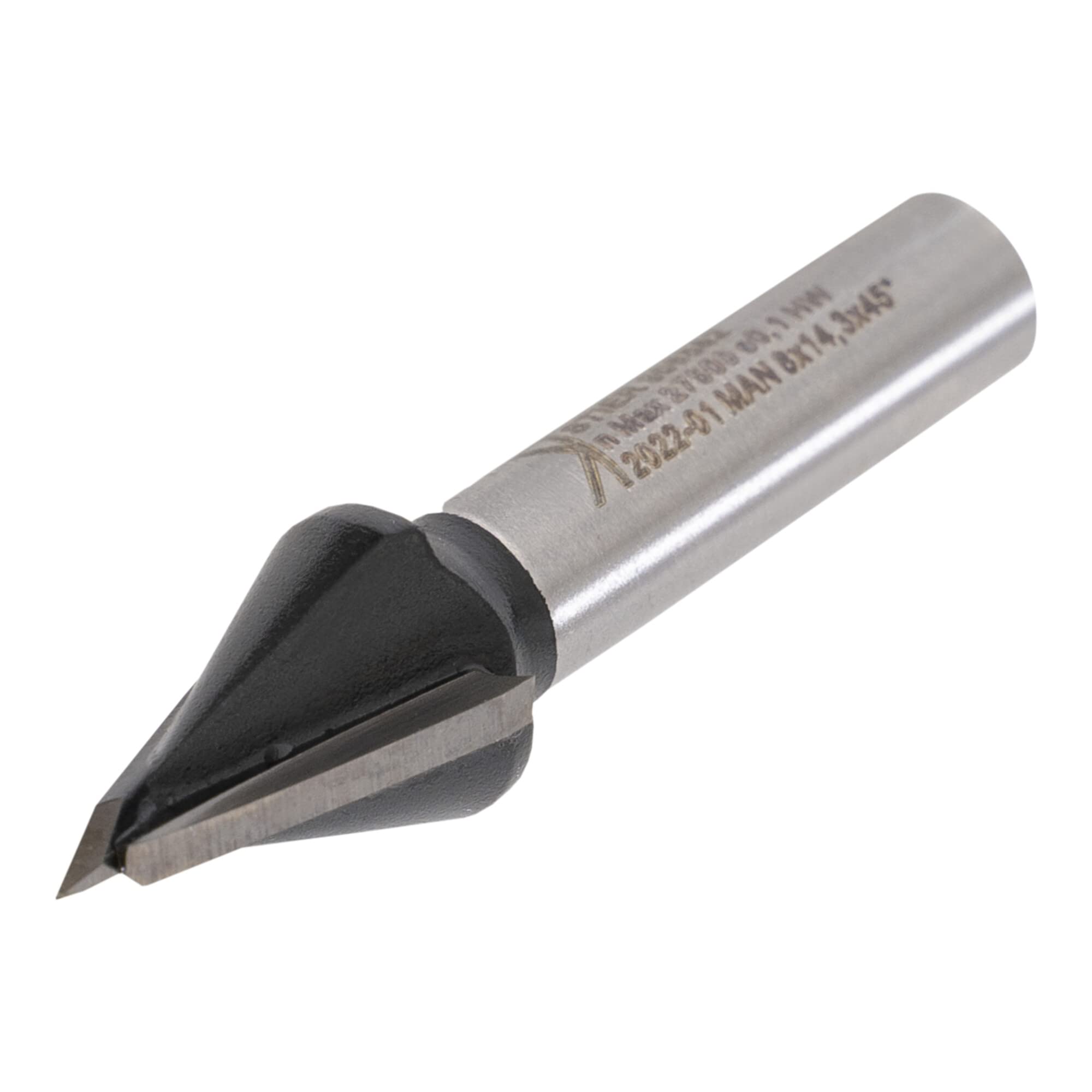STIER Fresa per cartongesso D14,3 mm 45 gradi S8 mm HW