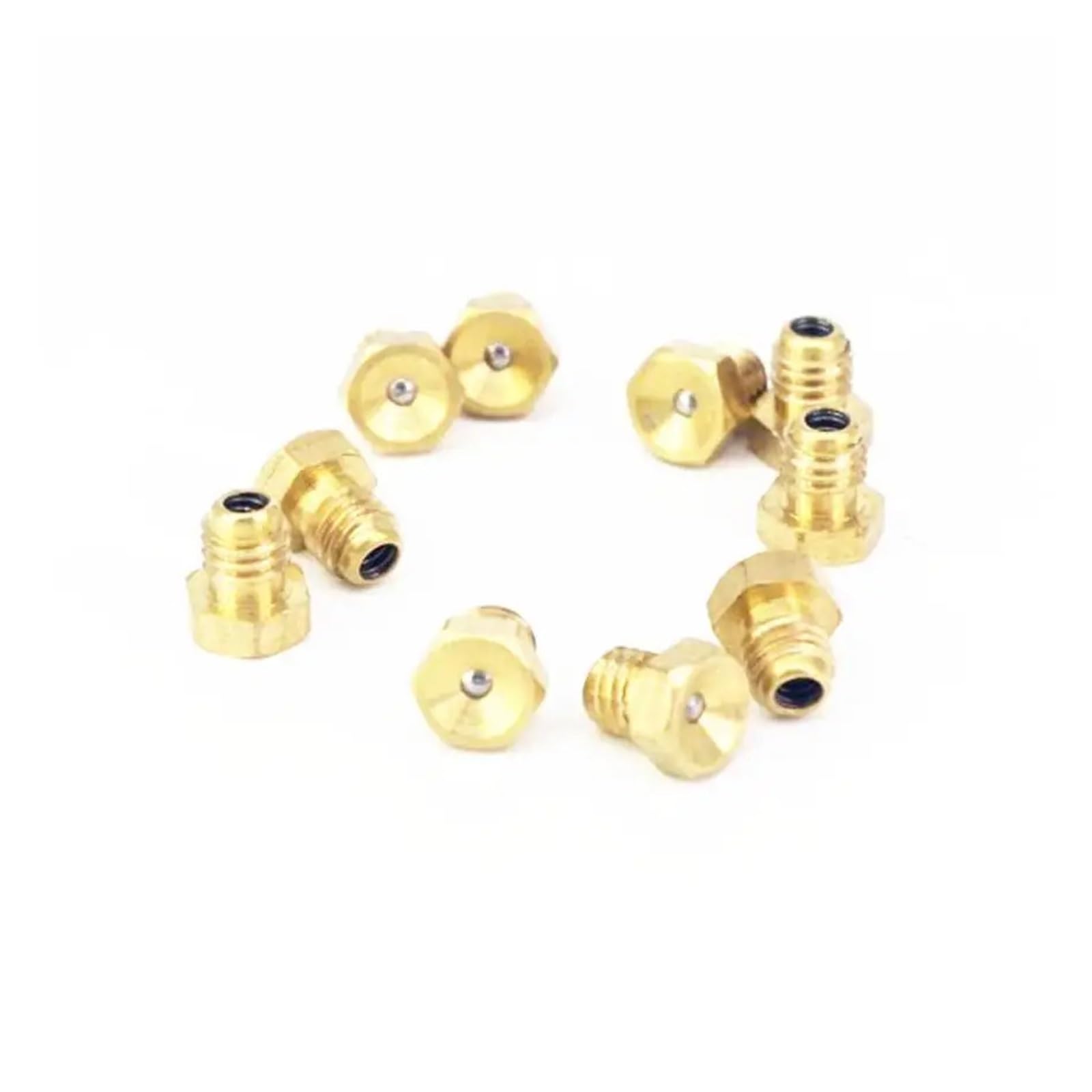 AARTERZZA 20pc M6x1mm Metric Male Thread Flush Straight Fitting