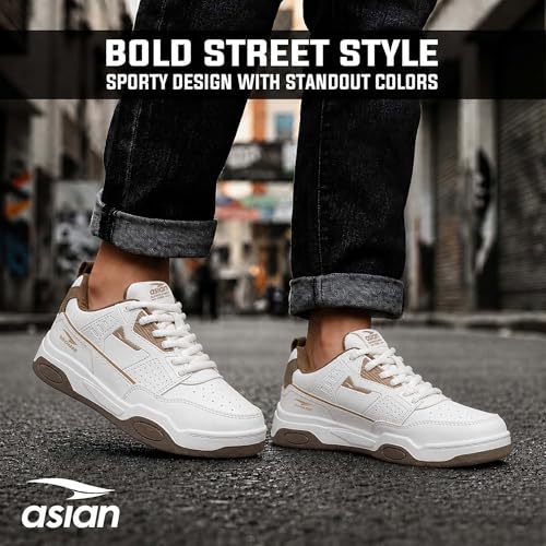 Image of ASIAN Men's Vegas-01 Sneakers | Stylish & Lightweight Design Comfortable Lace-Up Sneakers for Travel & Everyday Use