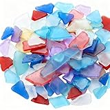 Jetec Sea Glass for Crafts Pieces Decor 11 oz Flat...