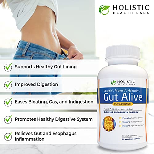 All-Natural Liver And Gut Support | Organic Milk Thistle, Organic Dandelion Root & Organic Black Pepper | Ginger, Artichoke Leaf Extract, Deglycerized Licorice Root & Patented Zinc Carnosine #TOP1