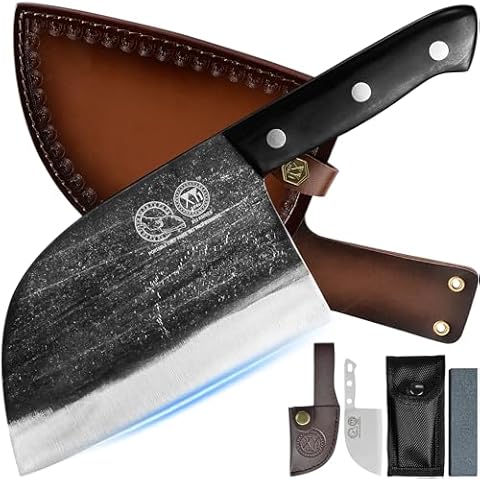 XYJ 6.7 Inch Full Tang Serbian Chef's Knife Cover