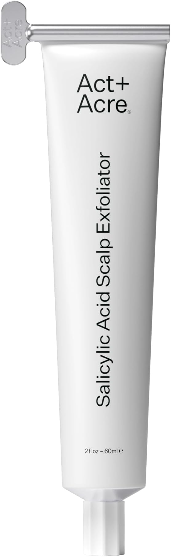 ACT+ ACRE Scalp Exfoliator, Cold Processed BHA Salicylic Acid, Plant Based, Relief for Dry Itchy Scalp, Exfoliating Mask for Oily Hair, 2 Fluid Ounces