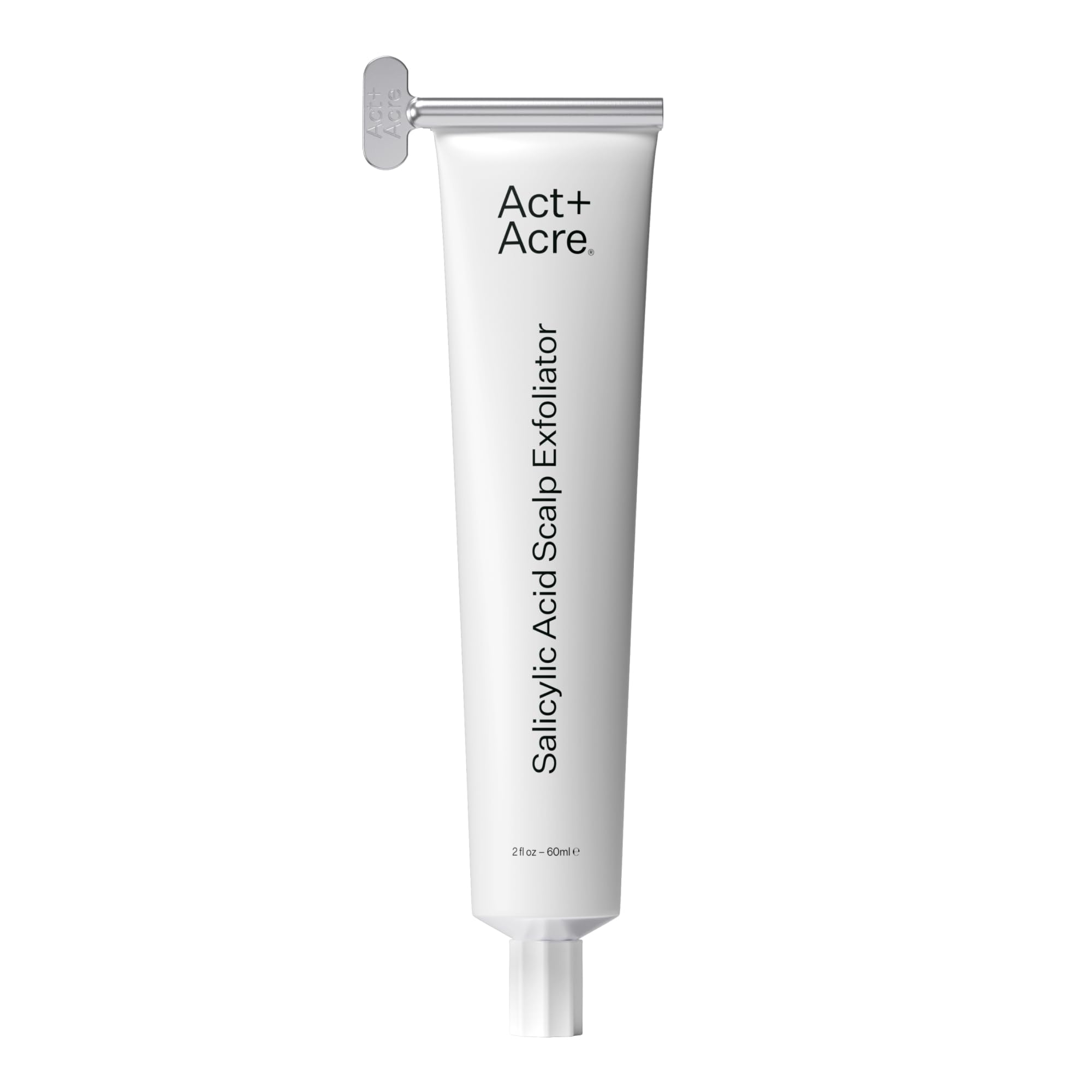 ACT+ ACRECold Processed Salicylic Acid Exfoliator | For Loose Flakes, Excess Oil, Scalp Build-Up | Salicylic Acid, Papaya, Peppermint | Balance, Soothe | Vegan, Color Safe, Fragrance-Free | 2 Fl Oz