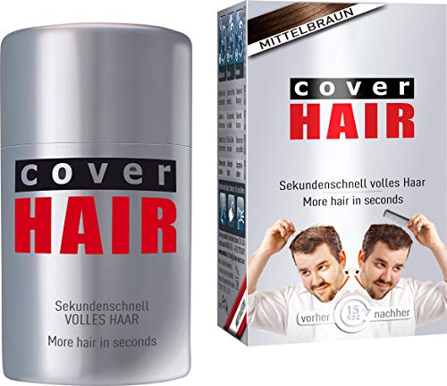 Preisvergleich Produktbild Cover HAIR Haarverdichtung mit Schütthaar 14 Gramm (Mittelbraun)