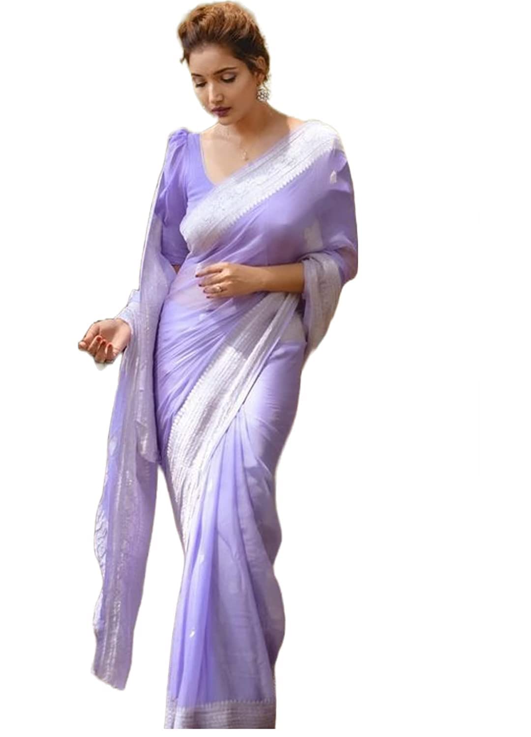Avantika Fashion Women’s Cotton Linen Saree With Blouse Piece Avantika Fashion Women’s Cotton Linen Saree With Blouse Piece